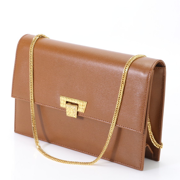 Christian Dior Chain Leather 2way Shoulder Bag Clutch - Picture 2 of 15